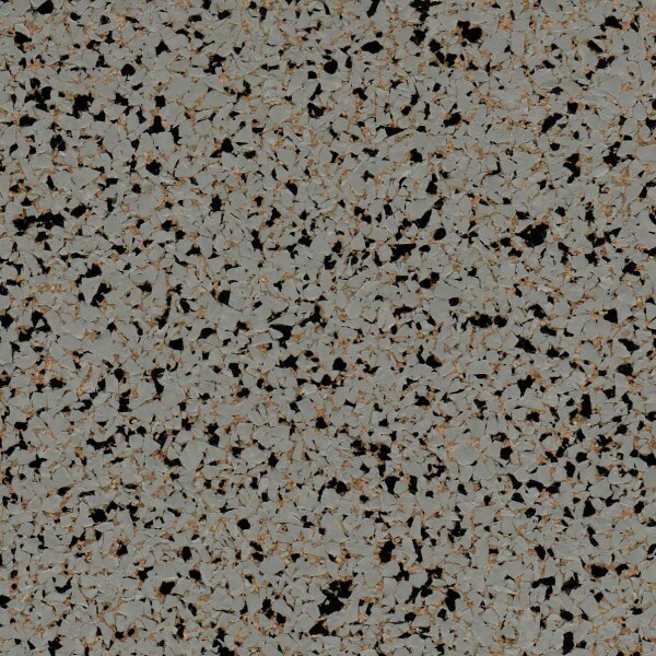 Grey and black rubber cork floor